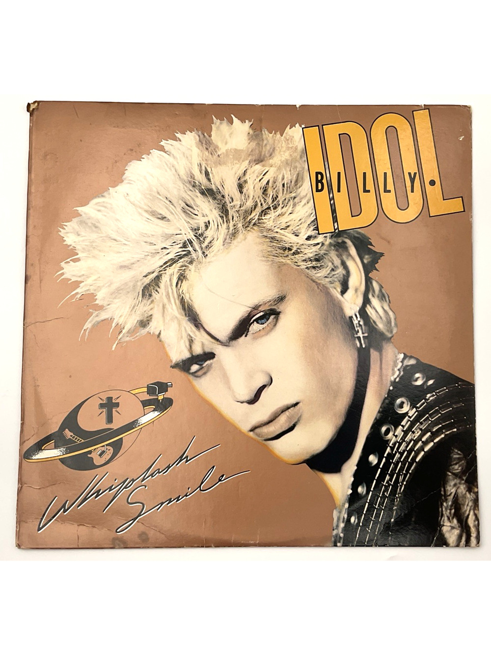 Vintage Album Billy Idol LP Whiplash Smile 1986 Record on Chrysalis 33 RPM Orig
